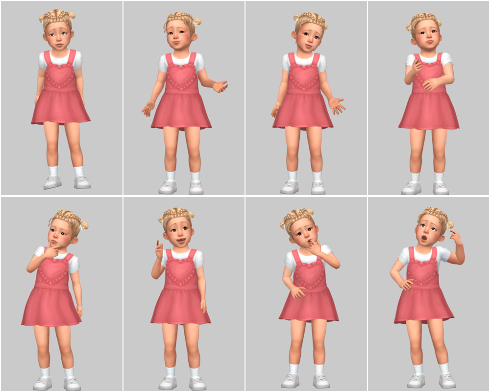 poses de bambin sims 4