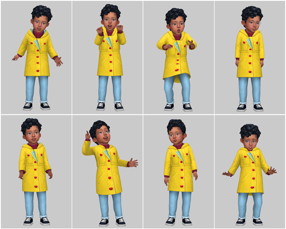poses CAS collantes