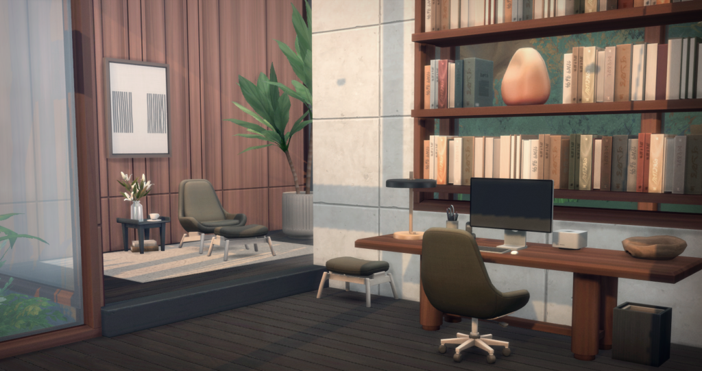 bureau élégant pour Les Sims 4