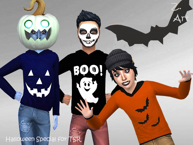 T-shirts Halloween Sims 4 CC