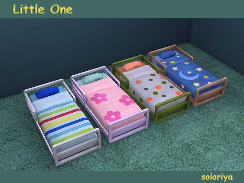 lits mignons de tout-petits avec des designs simples