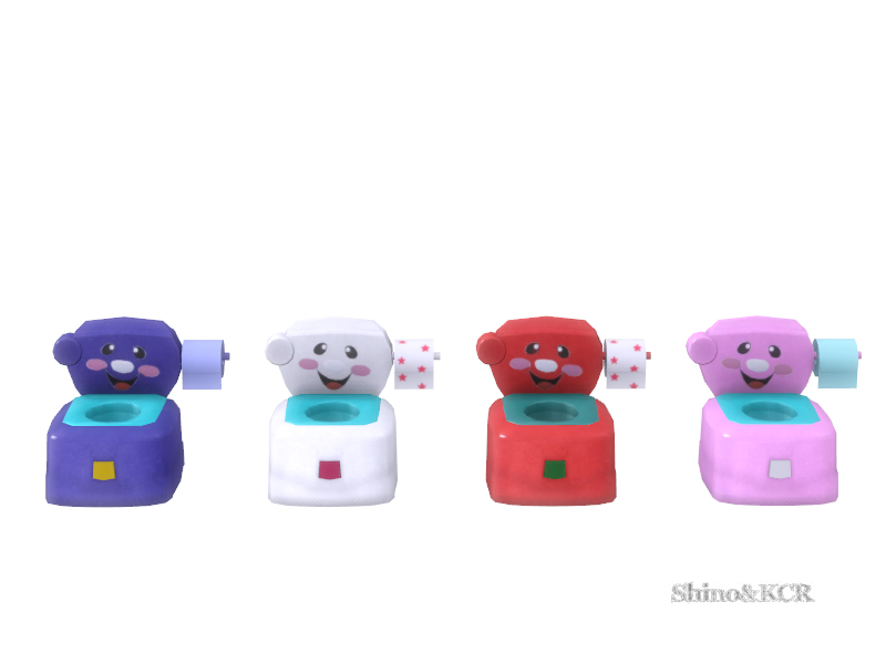 QUATRE POT POUR TOUT-PETIT AVEC PAPIER TOILETTE ET SOURIRES