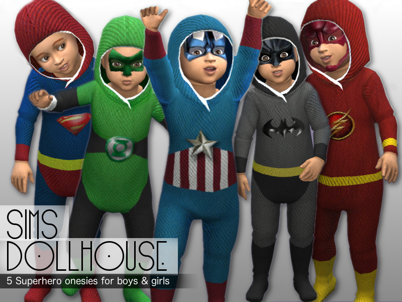 sims 4 costume de superhéros