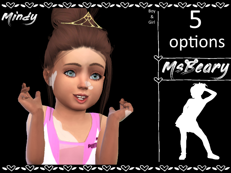 sims 4 vitiligo tout-petit