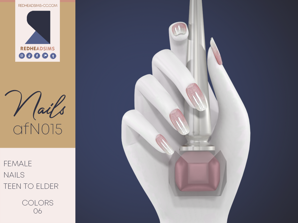 Une main de mannequin tenant une bouteille de vernis à ongles, ce vernis à ongles de mariage sims 4 dégradé rose à blanc pailleté est une excellente option.