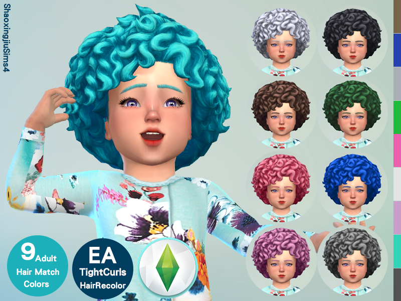 cheveux bouclés