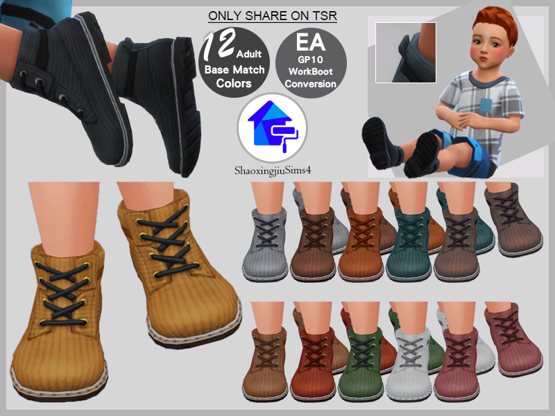 chaussures pour tout-petits sims 4 cc