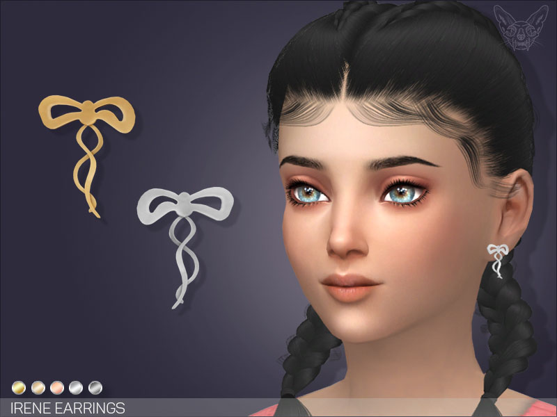 Une sim portant une paire de boucles d'oreilles inspirées des ballerines.