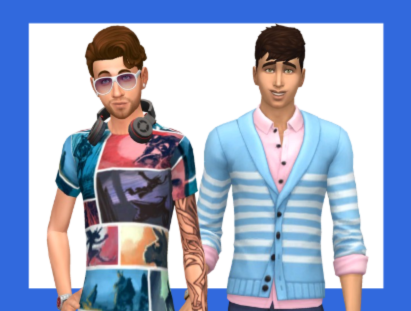 Une image du foyer des frères qui vivent à Windenburg dans Les Sims 4.