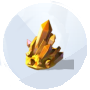 Une image du cristal de citrine de Les Sims 4