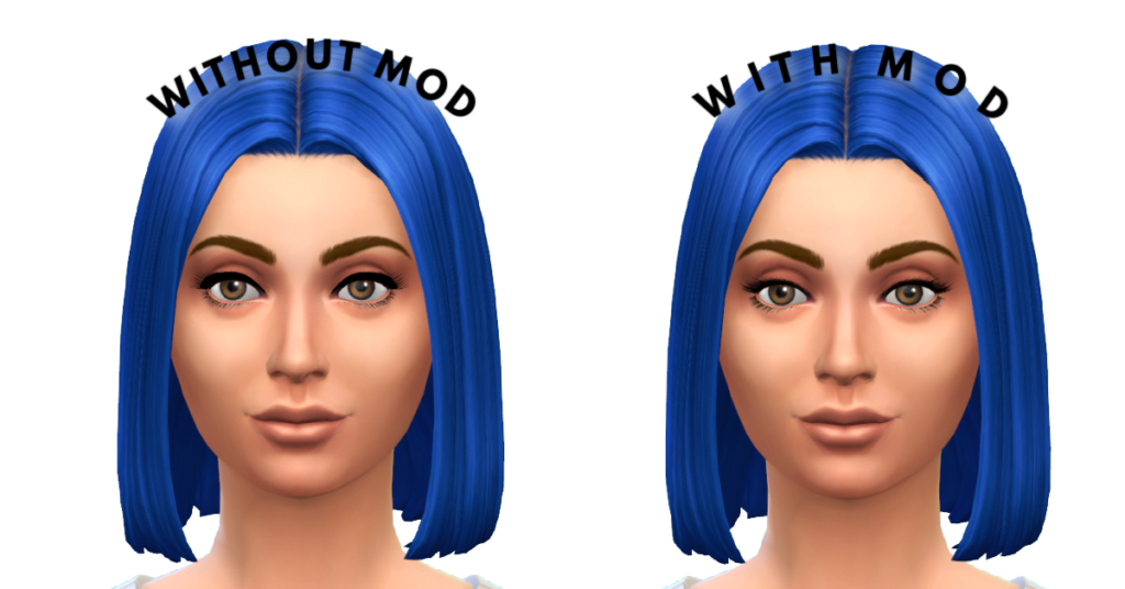utilisation de cils sims 4 cc avec et sans no ea eyelashes