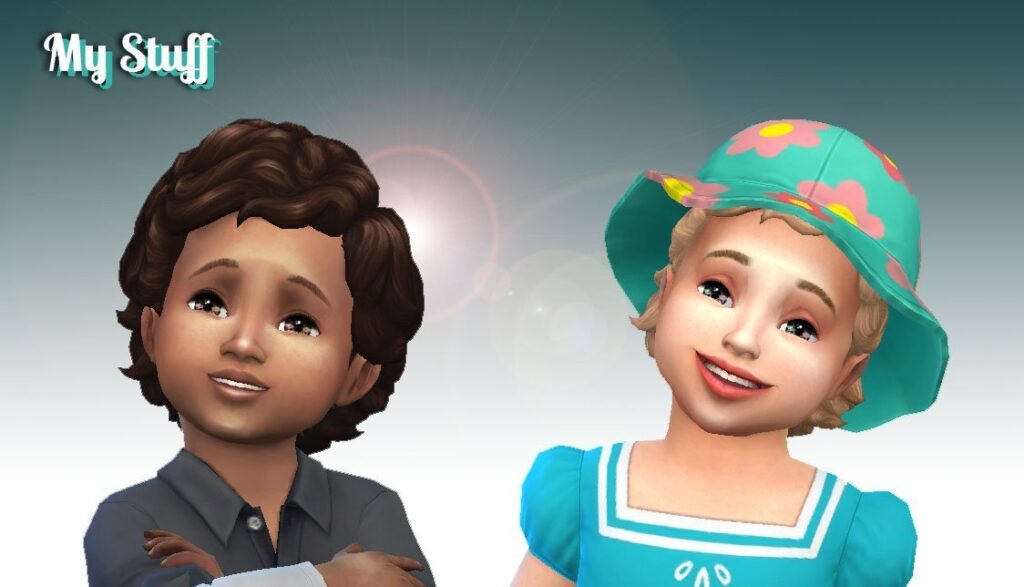 sims 4 curly toddler hair cc
