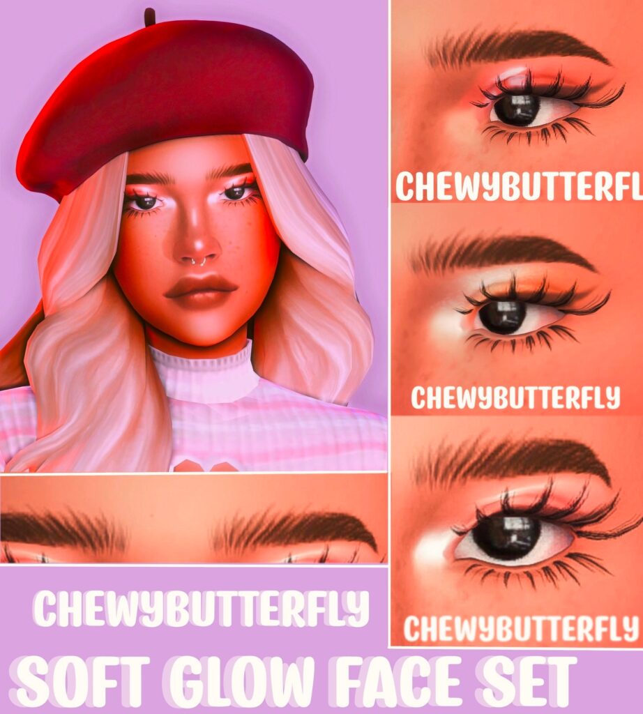 créateurs de cc sims 4 pour le maquillage et les kits de glow
