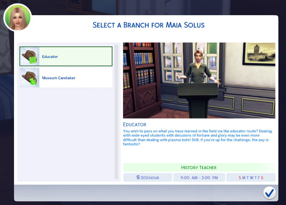 mods de carrière personnalisés d'aventurier