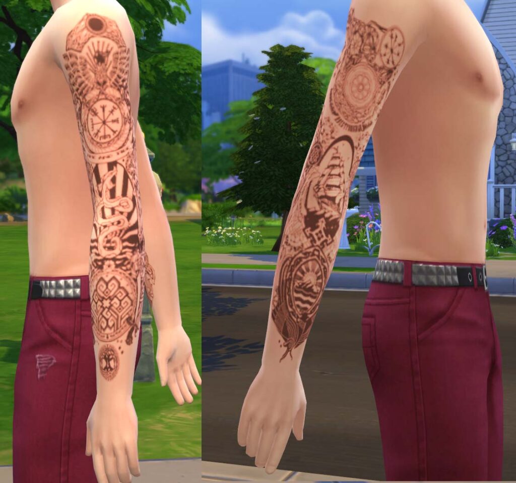 tatouage complet de bras