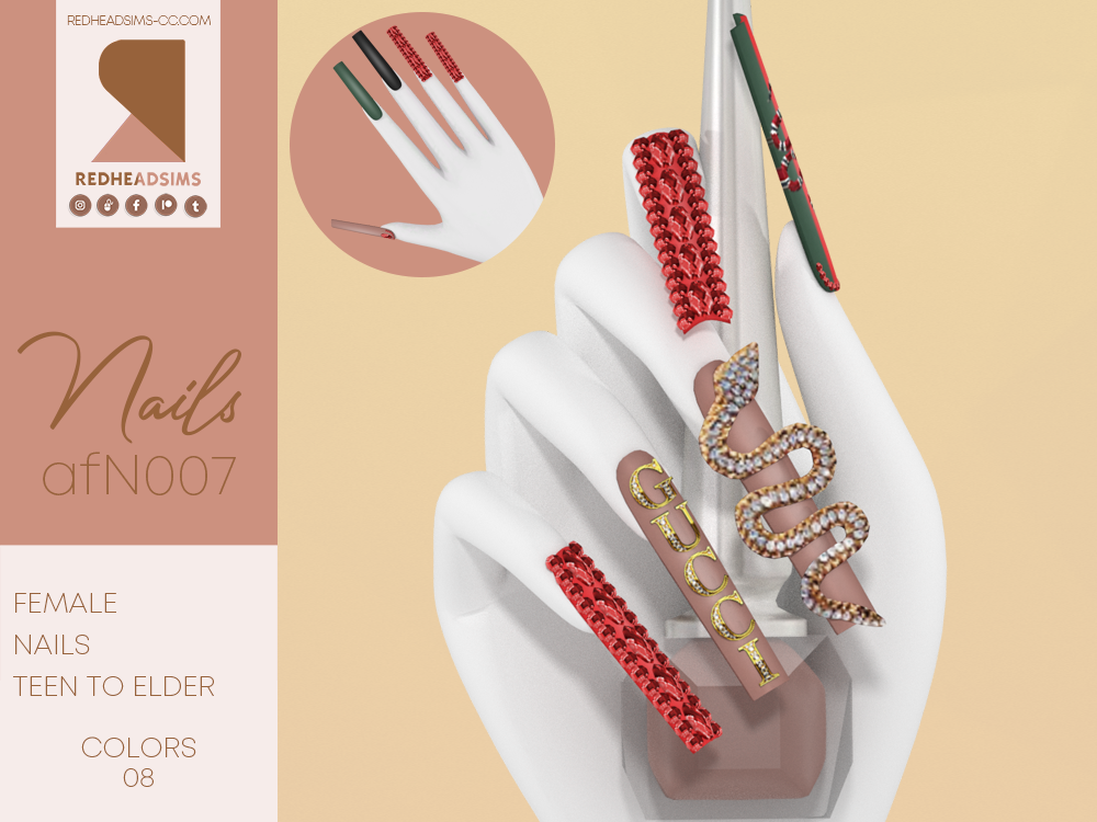 ongles serpent Gucci