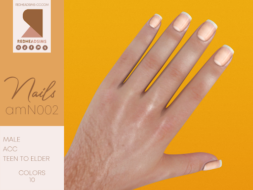 ongles étiquetés pour hommes