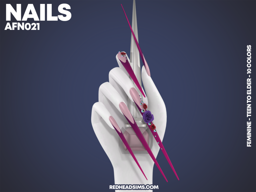 ongles avec des designs intenses