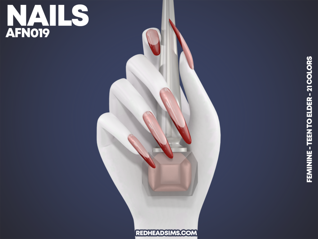 ongles arrondis bicolores