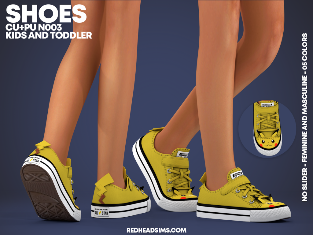 chaussures pikachu