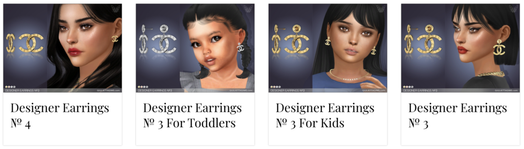 sims 4 cc earrings