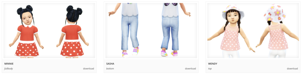 SIMS 4 TODDLER CC