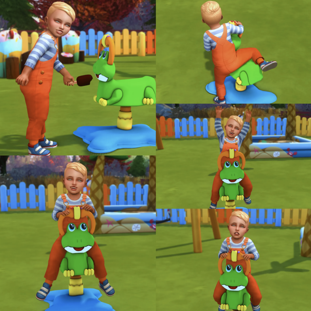 poses pour les bambins de sims 4