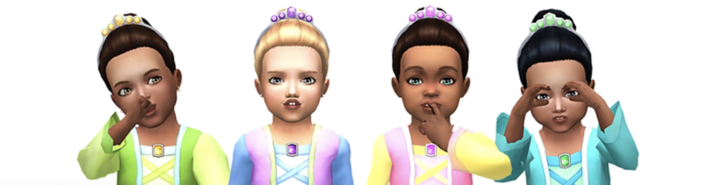 ensemble de costume de petite princesse