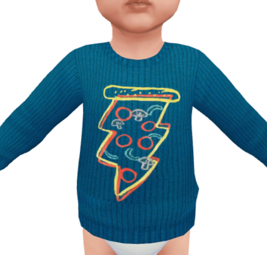 pulls d'automne pour les tout-petits Sims 4 CC