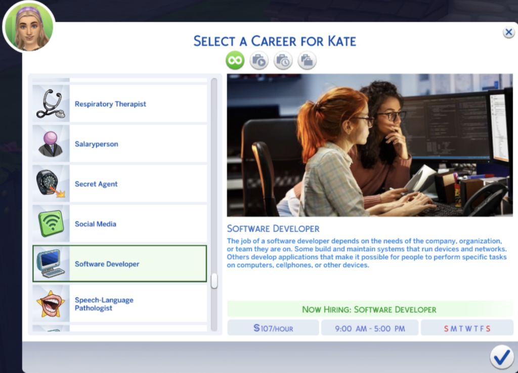 mods et cc de carrière sims 4