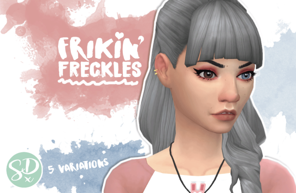 adorable simple freckles for the sims 4 