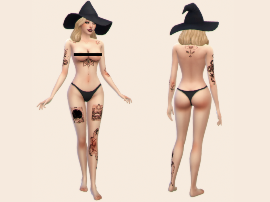 tatouages sims 4 cc