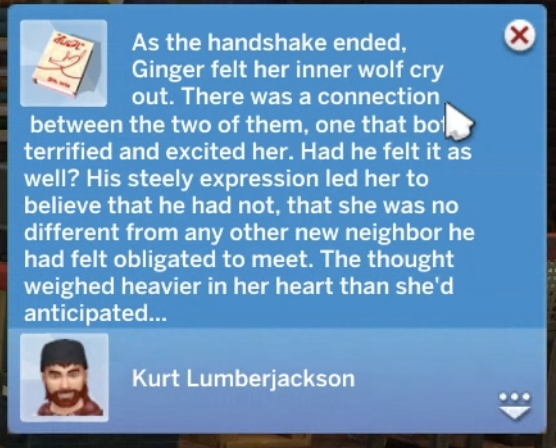 notification des loups-garous dans Les Sims 4