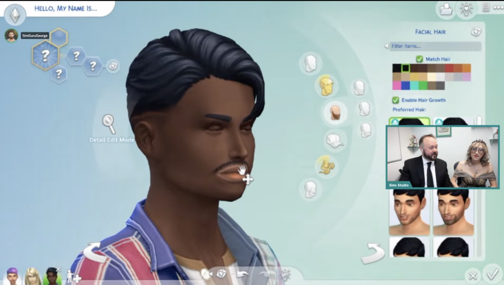 poils du visage dans les Sims 4