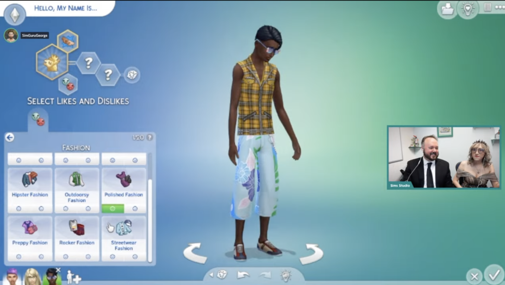 préférences de mode dans les années lycée de Sims 4