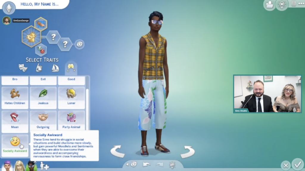 nouveau trait socialement maladroit dans les années lycée de Sims 4 vue d'ensemble