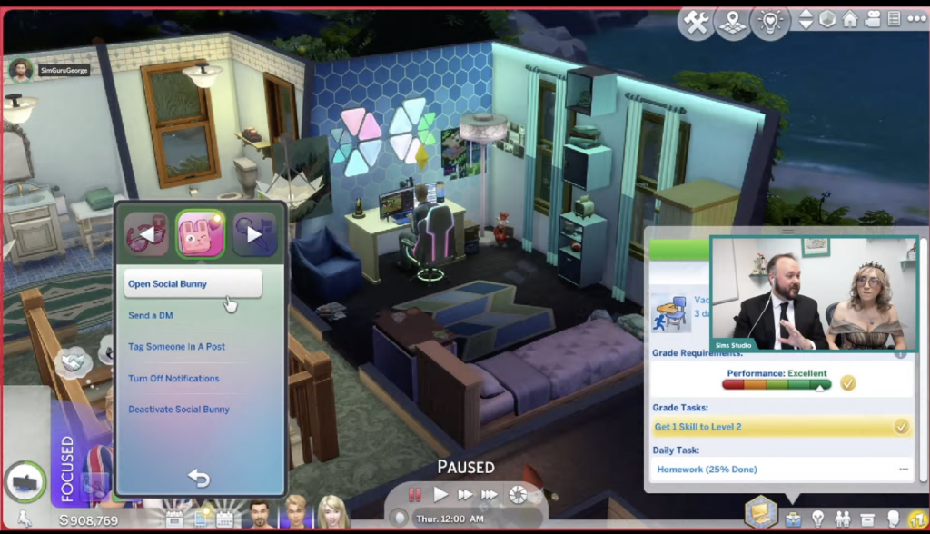 Aperçu de la diffusion en direct des années de lycée de The Sims 4