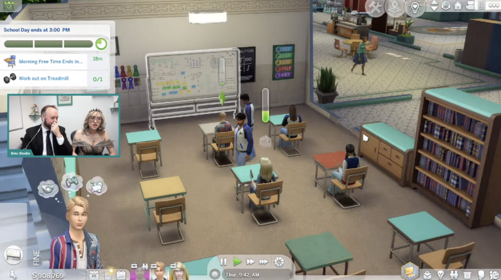 Aperçu du livestream des années de lycée de The Sims 4