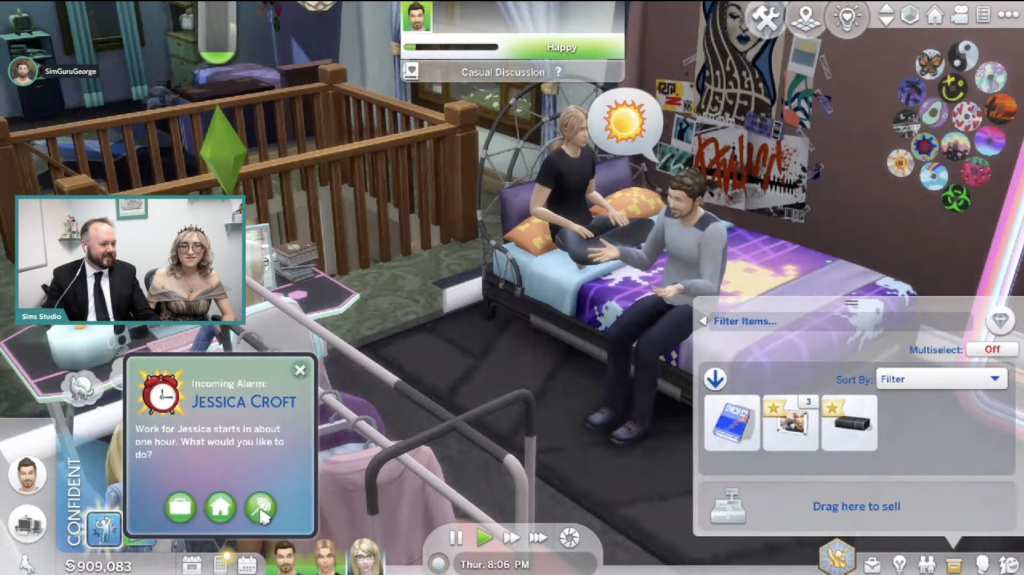 Aperçu de la diffusion en direct des années de lycée de The Sims 4