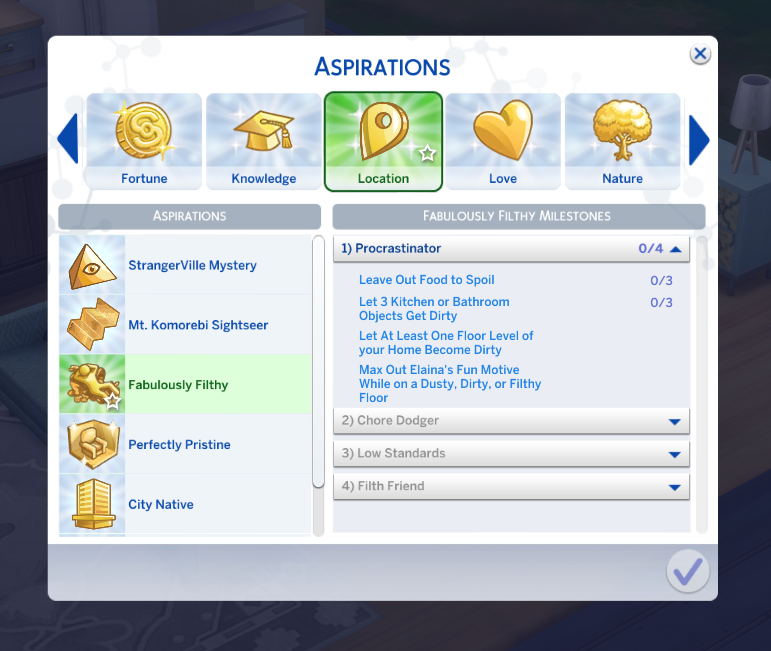 Les Sims 4 : Aspiration Fabuleusement Sale (Bust the Dust)