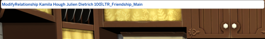 augmenter l'amitié avec les triches sur les relations de Sims 4