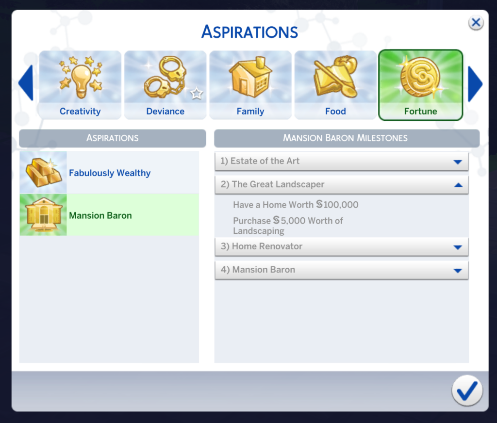 Les Sims 4 : Aspiration Baron de la Mansion - Guides Ultime des Sims