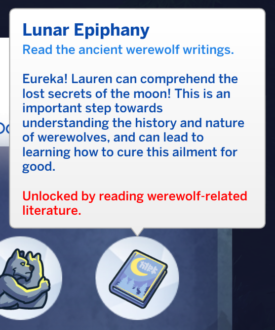 capacité dormante de l'épiphanie lunaire pour que les loups-garous puissent apprendre à cesser d'être un loup-garou