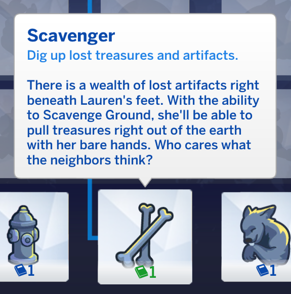 Description des pouvoirs de loup-garou dans Les Sims 4 - chasseur de trésors