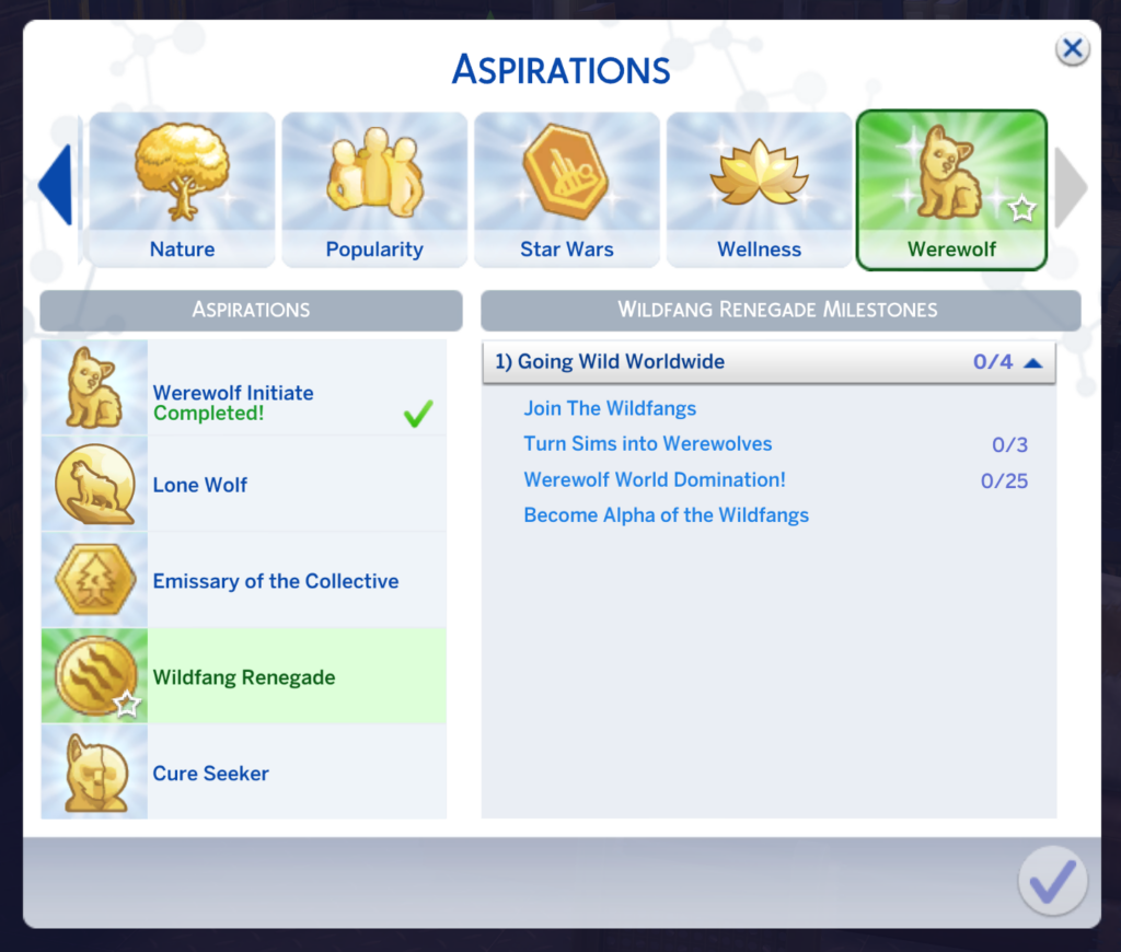 page de l'aspiration renégate de Wolfgang