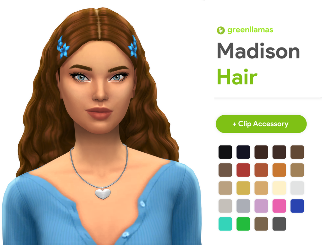 madison hair with hair clips 