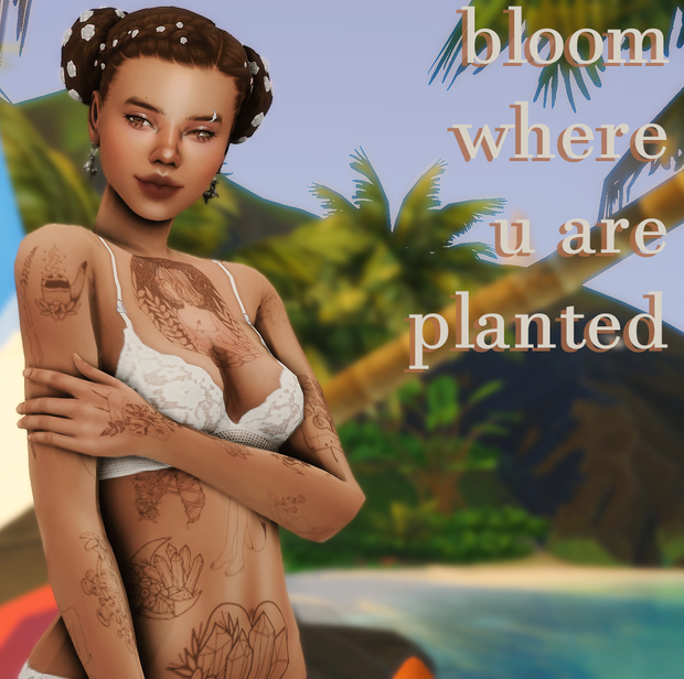 tatouages fleuris où tu es planté(e)