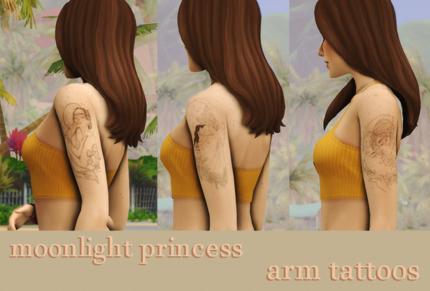 ensemble de tatouage Moonlight Princess