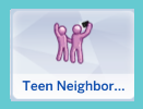 l'image du trait de lot de quartier pour adolescents du jeu Les Sims 4