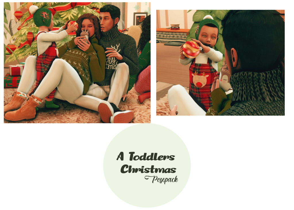 poses de Noël pour tout-petits
